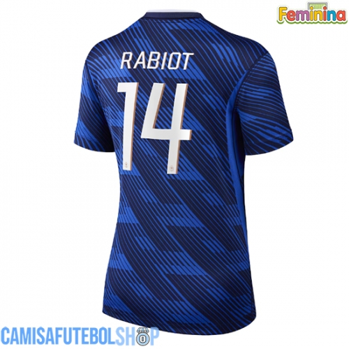 Camisa de time de futebol França Adrien Rabiot #14 Replicas 1º Equipamento Feminina Mundo 2026 Manga Curta